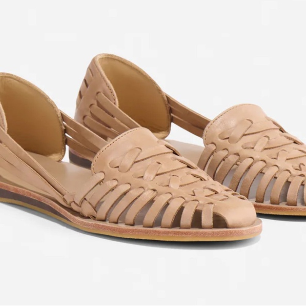 Women's Tan Huarache Sandals - Almond